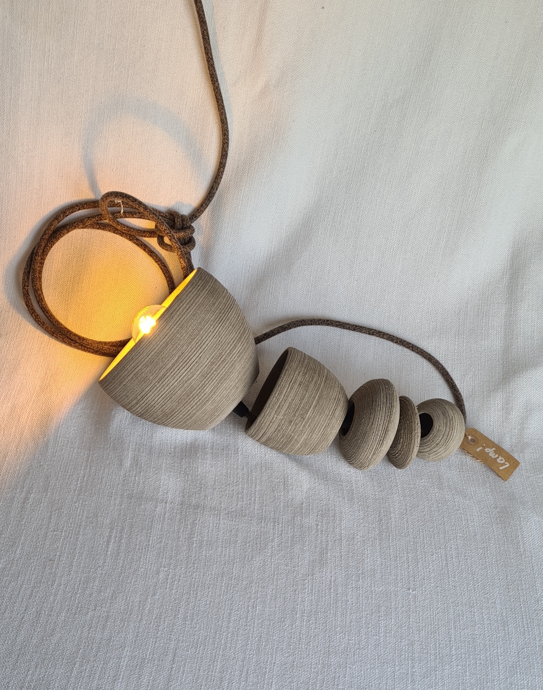 Stapel stenen Lamp - Afbeelding 2