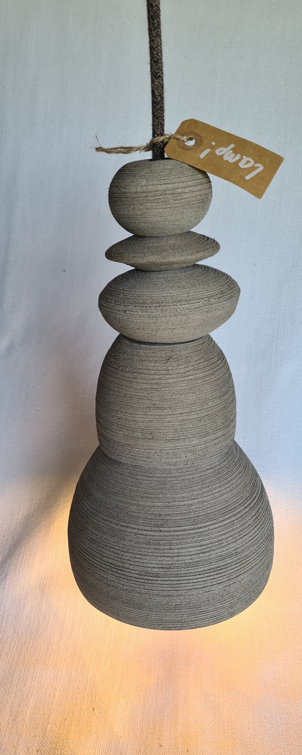 Stapel stenen Lamp - Afbeelding 3